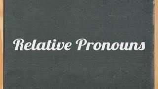 Relative pronouns who which that whose whom amp what  English grammar tutorial video lesson [upl. by Letsirc]