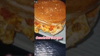 Omelette Burger Recipe 😋 food omeletterecipe recipe streetfood [upl. by Hall]