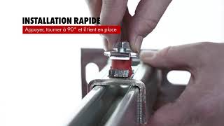 Rapid écrou Varifix® pour rail profil 41  Würth [upl. by Mindi]