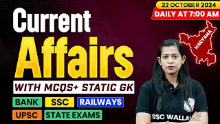 Current Affairs Today  22 October 2024  Current Affairs 2024  Daily Current Affairs  Krati Mam [upl. by Eldwun549]