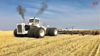 BIG BUD 16V747 Tractor Chisel Plowing [upl. by Eeslek]