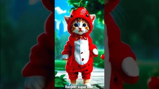 Cat dancing puppy cat cartoon video funny 🤣shortsfeed cat kitten kitty viralvideo2024 catchy [upl. by Nirol800]