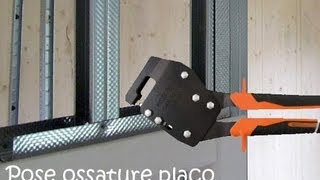 Pose placo ossature lay a frame for plasterboard part 1 [upl. by Turley]