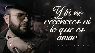 LETRA ¨SI UNA VEZ¨  Carin León Lyric Video [upl. by Ynobe]