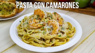 PASTA CON CAMARONES [upl. by Ednew]