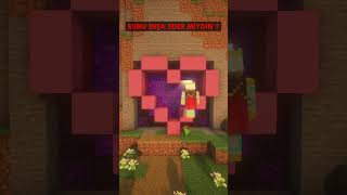 Minecraft Kalp Nether Portalı minecraft minecraftshorts shorts [upl. by Lough468]