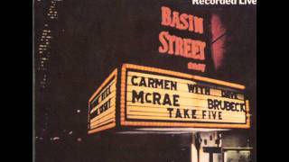 Carmen McRae amp Dave Brubeck  Take Five 1984 [upl. by Collen]