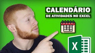 Criando um CALENDÁRIO de ATIVIDADES Automático no Excel [upl. by Ahseinaj]