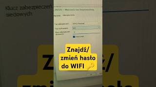 Jak znaleźć hasło do wifi w kilka sekund 🔥💻 Napisz czy wiedziałeś jak to zrobić windows wifi [upl. by Hcib]