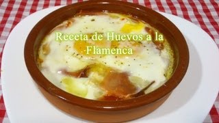 Cómo hacer Huevos a la Flamenca receta fácilrápida [upl. by Lorelei348]