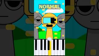 Garnold Theme Incredibox Sprunki  Normal Vs Horror on piano [upl. by Flann]