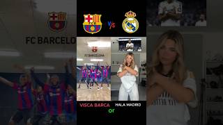 Visca Barca❤️ vs Hala Madrid 🤍 football realmadrid barcelona halamadrid viscabarsa trending [upl. by Ynnoj159]