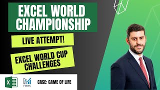 Excel World Championship 2024  South African Excel Championship  Live Attempt  Game of life [upl. by Bagley]