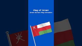 Oman 🇴🇲 Flag Animation oman flag animation [upl. by Banks]