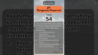 Short 54 Latihan Soal Jabatan Fungsional Teknis Pengawas Koperasi pengawaskoperasi [upl. by Loram]