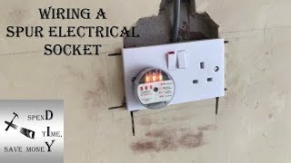 How to wire a spur electrical socket UK [upl. by Sheepshanks420]