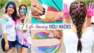 7 LIFE Saving HOLI Hacks You MUST Try  Beauty Haircare Skincare  Anaysa [upl. by Hpotsirhc424]