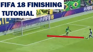 LOW DRIVEN SHOT TUTORIAL FIFA 18 [upl. by Yro]