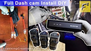 How to Hardwire BlackVue dash cam with Fuse taps for parking mode  DR770X Box DR970X Box install [upl. by Anatsirhc]