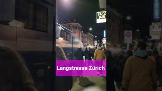 Wasserwerfer Einsatz an der Langstrasse Zürich Stadt Zürich Schweiz 2023  shorts [upl. by Nina]