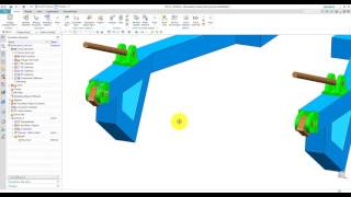 NX SOL101 Load Frame Simulation [upl. by Nereen]