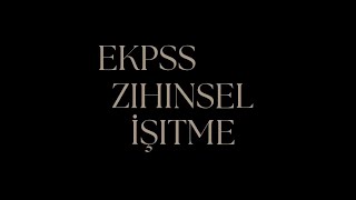 EKPSS 2026 ZİHİNSEL VE İŞİTME  ORTAÖĞRETİM ÖNLİSANS ekpss ekpss2026 [upl. by Camey]