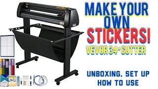 Vevor Vinyl Cutter Unboxing Set Up and Use [upl. by Jessi224]