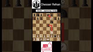 Grob Opening Trap Chess chess checkmate viral [upl. by Johnston285]