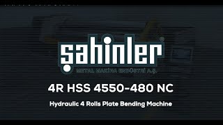 4R HSS 4550 480 NC 4 Rolls Hydraulic Full Automatic Plate Bending Machine with NC Control [upl. by Larkin593]