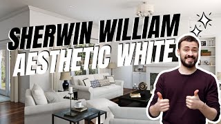 Sherwin Williams Aesthetic White  A complete Color Review [upl. by Ichabod]