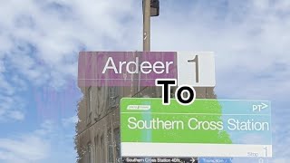 Ardeer to Southern Cross station Melbourne Australia [upl. by Haleak]