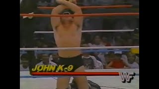 Corporal Kirchner vs Johnny K9 All Star Wrestling Aug 31st 1986 [upl. by Bury]