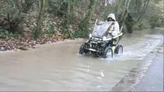 Terrain Hopper Mobility Scooters in Water Off Road Wheel Chair Overlander 4 [upl. by Kerin]