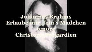 Brahms Johannes Erlaube mir feins Madchen tenore Christoph Prégardien [upl. by Smail554]