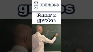 Pasar radianes a grados π3 cuántos grados son [upl. by Wanda]