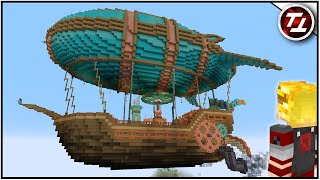 Lets Build a Steampunk Airship  Hermitcraft 10 16 [upl. by Yerocaj]