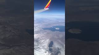 Mono lake California seen from a Southwest 737PinkosTvshorts [upl. by Thera]