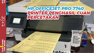 REVIEW PRINTER HP OFFICEJET 7740  PENGASIL CUAN UNTUK PERCETAKAN [upl. by Longo]