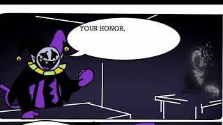 Jevil in the court  Deltarune Comic Dub [upl. by Elegna]