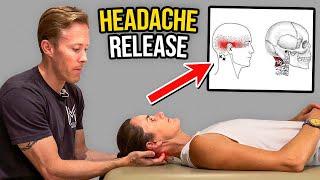 How to Relieve Headache Pain Suboccipital Mobilization [upl. by Adel]