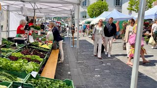 Luzern🇨🇭Switzerland  Market in Lucerne  Travel guide  4K [upl. by Karlyn524]