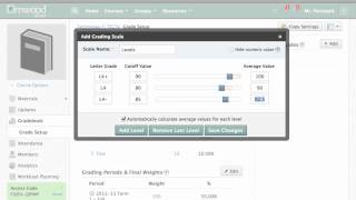 Schoology Setting up the Grade Book [upl. by Niarda]