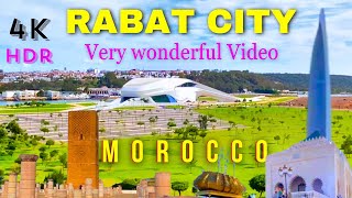 Rabat City 2024 Morocco  walking tour  driving downtown  4K HDR 60fps  Person Walking [upl. by Sheng]