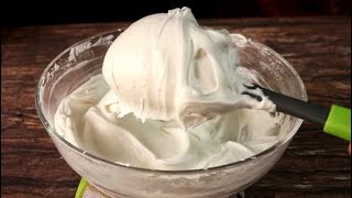 Condensed Milk Whipped Cream Recipe  How To Make Whipped Cream IcingFrosting Easily At Home [upl. by Rogovy]