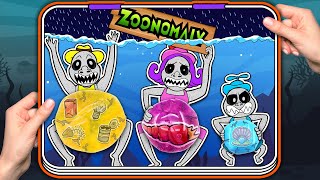 ❤️ Paper Play ❤️ Rescued ZOONOMALY Family Pregnant 🐼🐼  Horror Game Squishy  WOA Game Paper [upl. by Beaufert587]