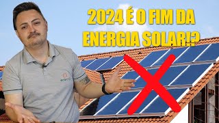 2024 é o FIM da ENERGIA SOLAR [upl. by Ehcram609]