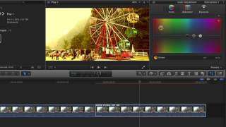 Color Adjustment Animation in FCP X v 1013 [upl. by Hertberg283]