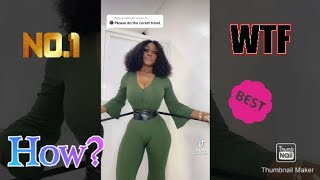 The best quotNo one wants a waist over 9 inchesquot tiktok trend [upl. by Yehs]