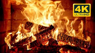 🔥 Cozy Fireplace 4K 12 HOURS Fireplace with Crackling Fire Sounds Crackling Fireplace 4K [upl. by Natsud]