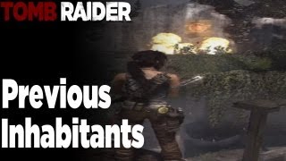 Tomb Raider  Previous Inhabitants  Cliffside Bunker Challenge guide All Flag locations [upl. by Esilenna]